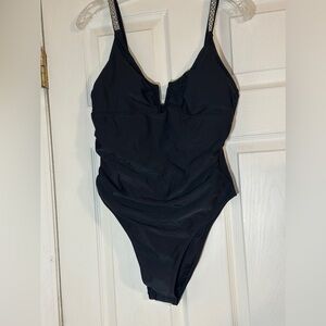 NWT Cupshe black one piece swimsuit.